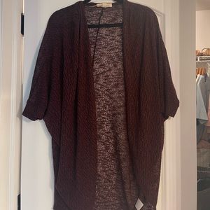 Burgundy cardigan